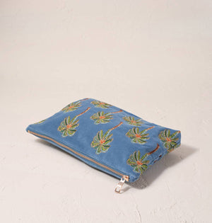 Sunset Palm Everyday Velvet Pouch