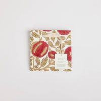 Hand Block Printed Gift Bags (Small) - Festive - heart deco