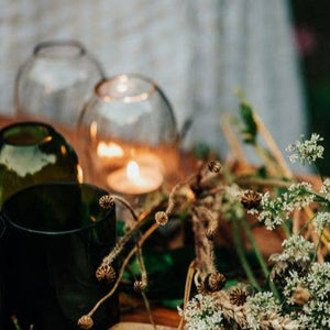 glass candle dome
