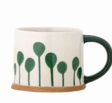 Green Stoneware Mug