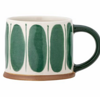 Green Stoneware Mug