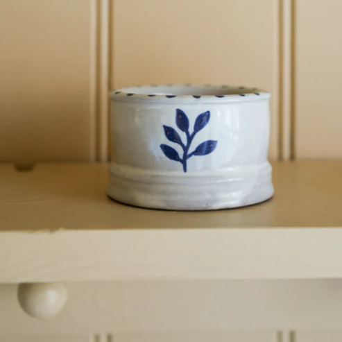 stoneware tealight holder - heart deco