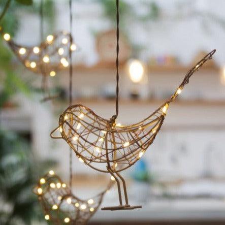 Hanging Light Up Robing - heart deco