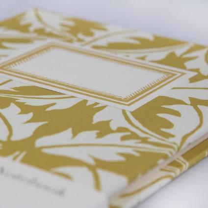 Dandelion Turmeric Hardback Notebook Cambridge Imprint - heart deco
