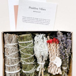Positive Vibes Ritual Kit Gift Box - heart deco