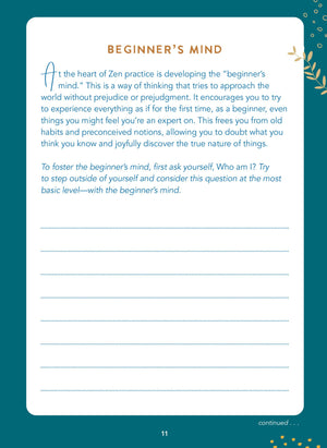 Zen Meditations Journal