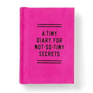 Tiny Diary for not so Tiny Secrets -  Mini Diary with Gilded Pages
