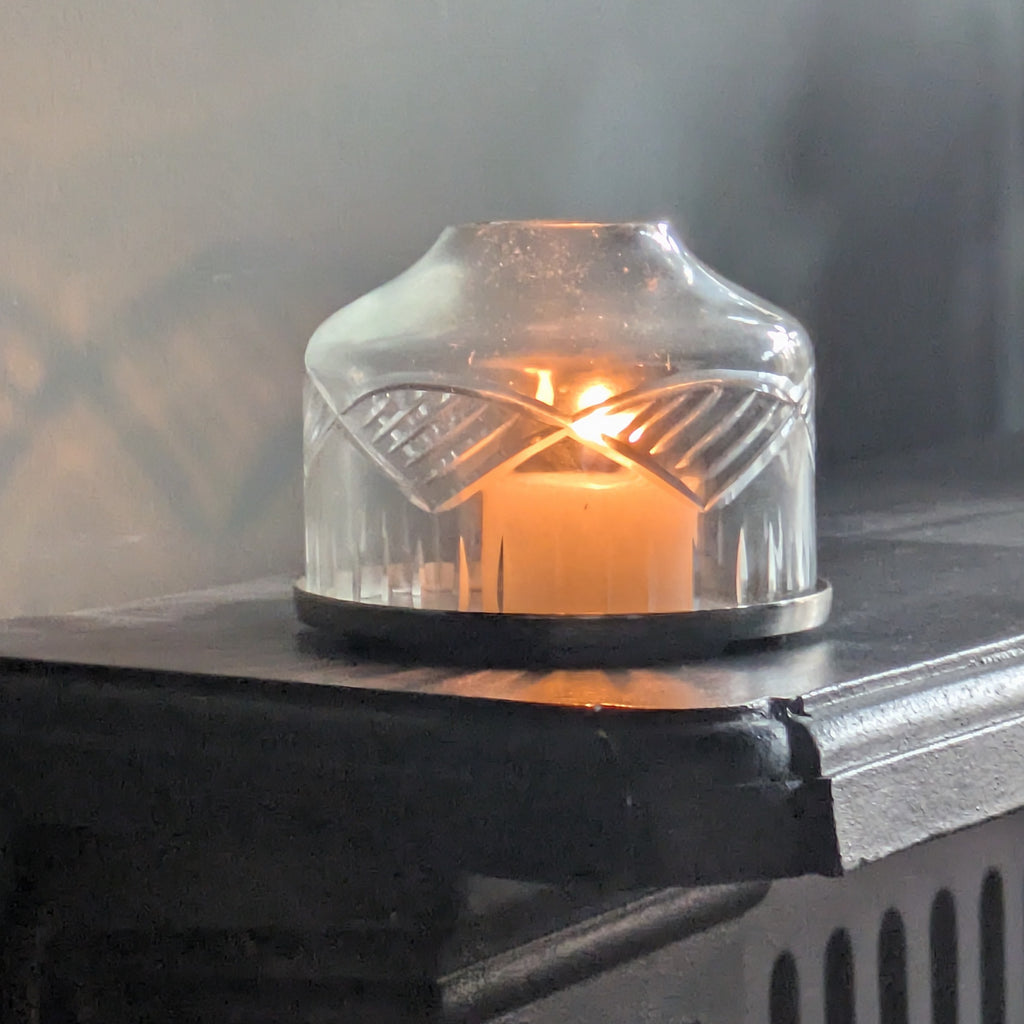 Small Glass Candle Dome – Handblown Tealight Holder