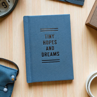 Tiny Hopes and Dreams -  Mini Diary with Gilded Pages