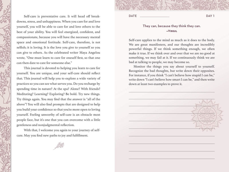 Self Care Journal - Daily Inspiration and Mindful Living