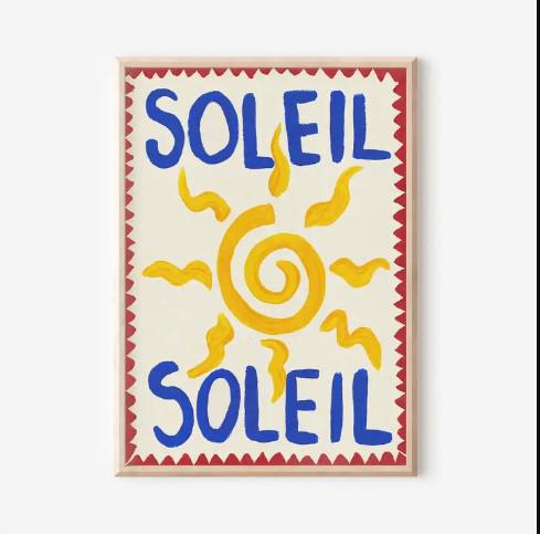 Soleil Art Print - heart deco