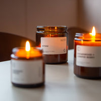 sweater weather candle - heart deco