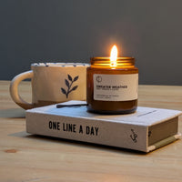 sweater weather soy wax candle