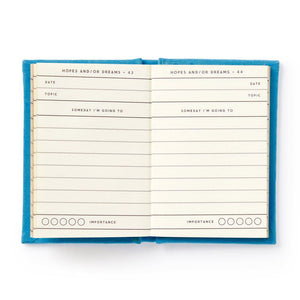 Tiny Hopes and Dreams -  Mini Diary with Gilded Pages