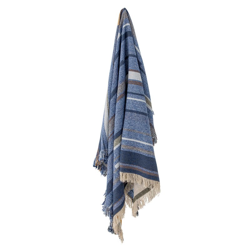 Toscana Throw Blue - heart deco