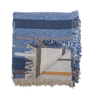 Toscana Throw Blue - heart deco