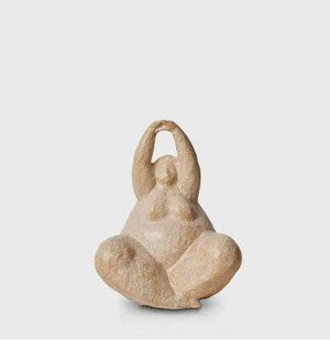 Yoga Pose Handmade Female Sculpture -heart deco