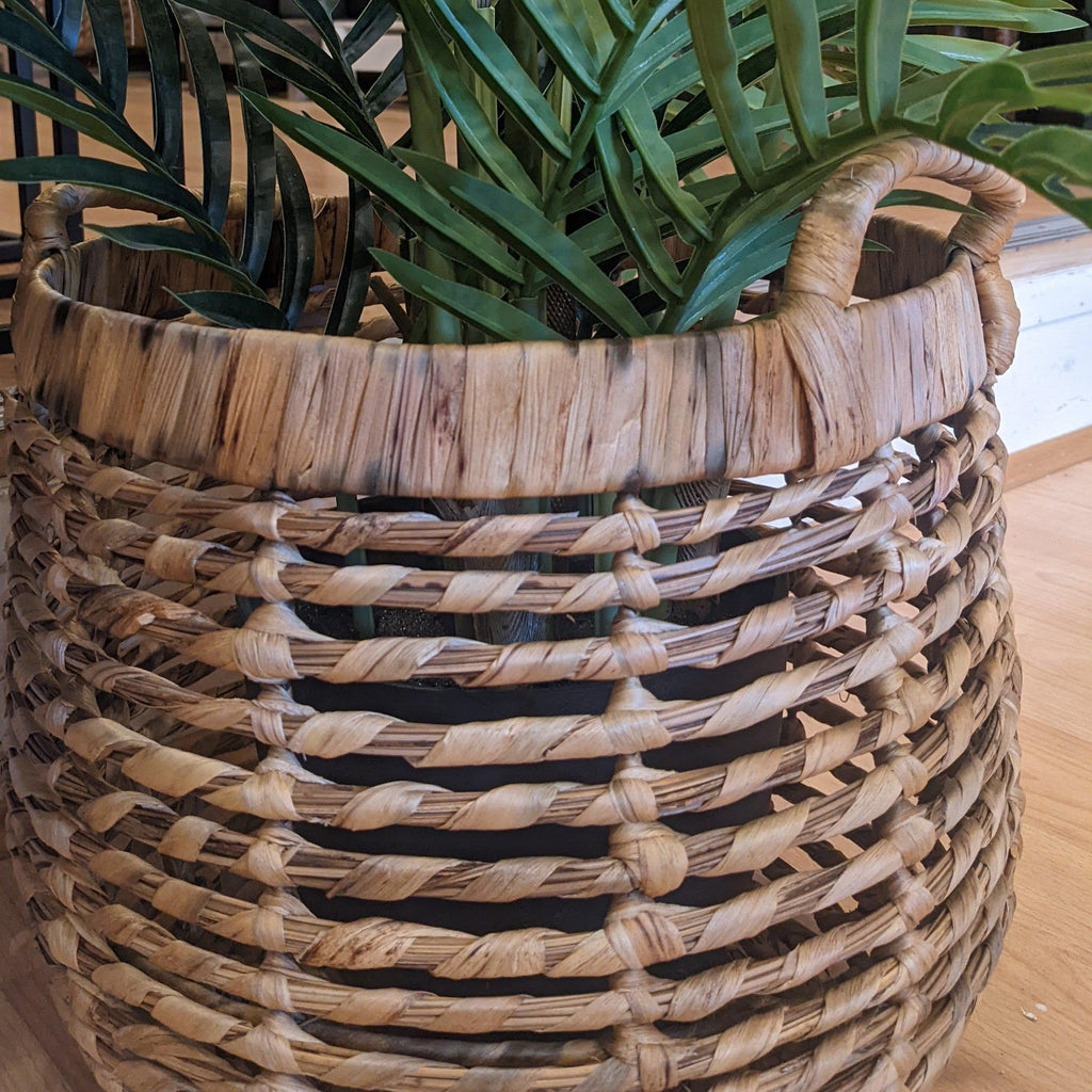Natural Woven Handmade Water Hyacinth Storage Basket - 2 Sizes