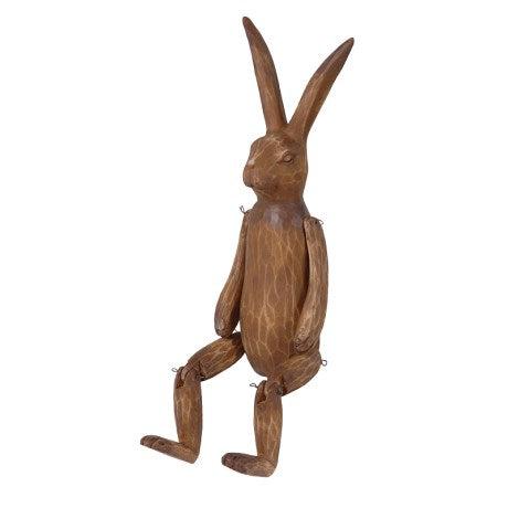 Brown Rabbit Ornament Shelf Sitter - heart deco